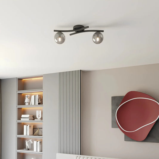 Emibig Opus Taklampa 2-ljus Ø40 cm, Svart
