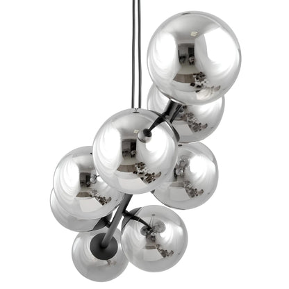 Emibig Rossi Pendellampa 6-ljus 110x30 cm, Svart