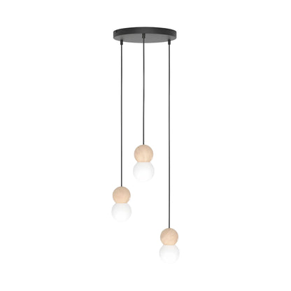 Emibig Loop Pendellampa 3-ljus Ø23 cm, Svart