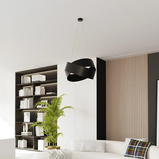 Emibig Vieno Pendellampa 2-ljus Ø50 cm, Svart