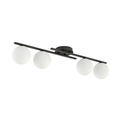 Emibig Kairo Taklampa 4-ljus 87x29 cm, Svart