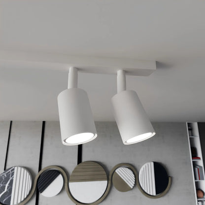 Emibig Flash Taklampa 4-ljus 70x4 cm, Vit