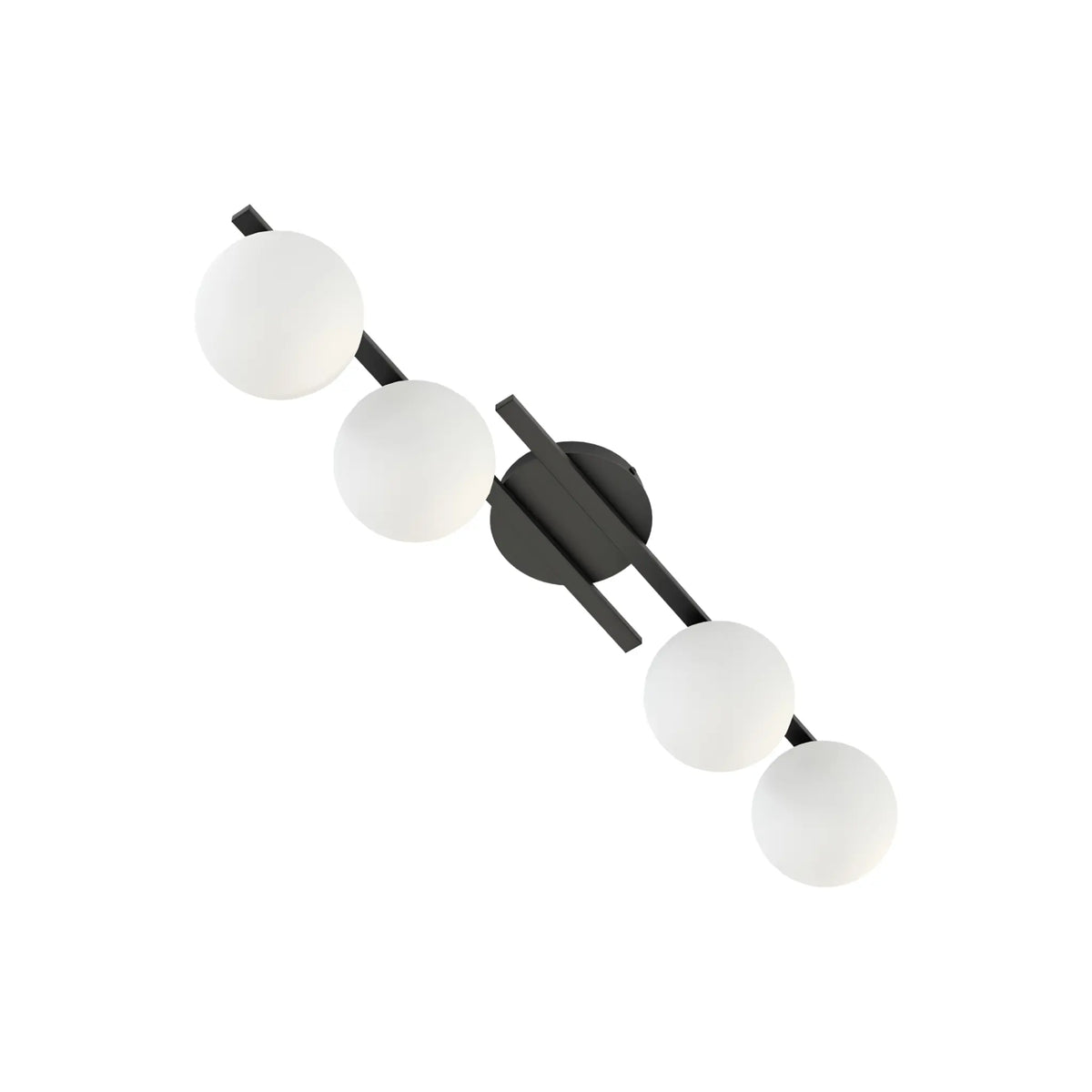 Emibig Kairo Taklampa 4-ljus 87x29 cm, Svart