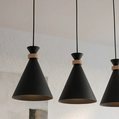 Emibig Zero Pendellampa 3-ljus 78x23 cm, Svart