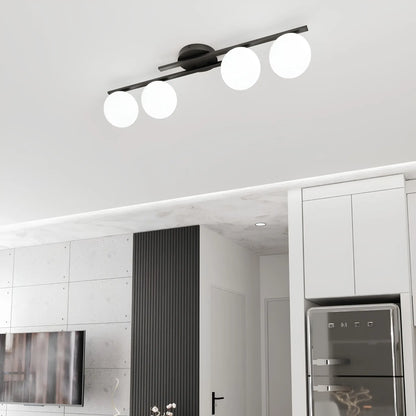 Emibig Kairo Taklampa 4-ljus 87x29 cm, Svart