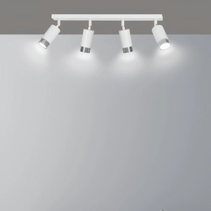 Emibig Hiro Taklampa 4-ljus 60x6 cm, Vit/Silver