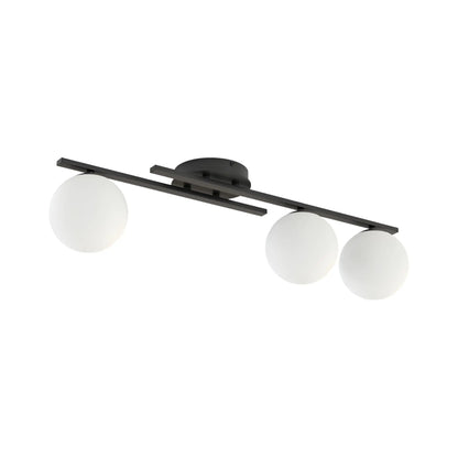 Emibig Kairo Taklampa 3-ljus 74x20 cm, Svart