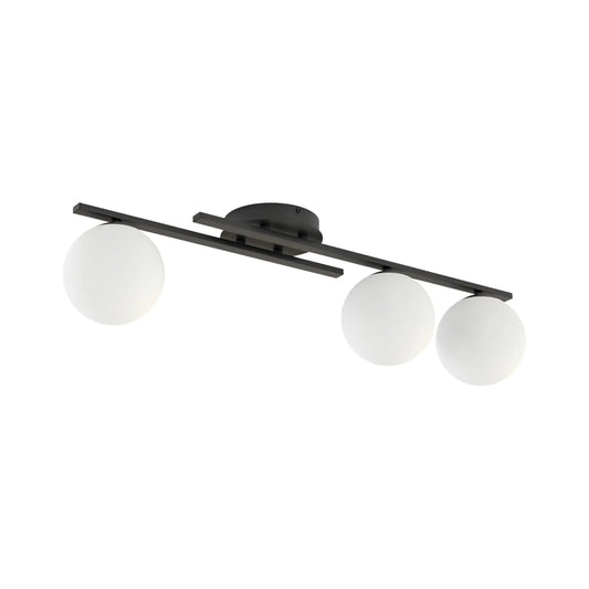Emibig Kairo Taklampa 3-ljus 74x20 cm, Svart