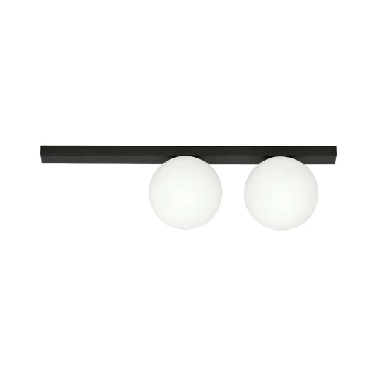 Emibig Fit Taklampa 2-ljus 60x14 cm, Svart