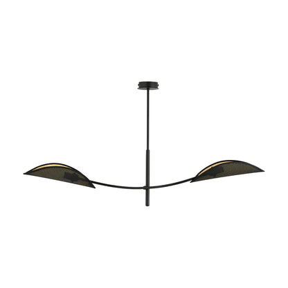 Emibig Lotus Taklampa 2-ljus 103x11 cm, Svart