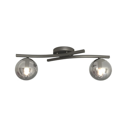 Emibig Opus Taklampa 2-ljus Ø40 cm, Svart