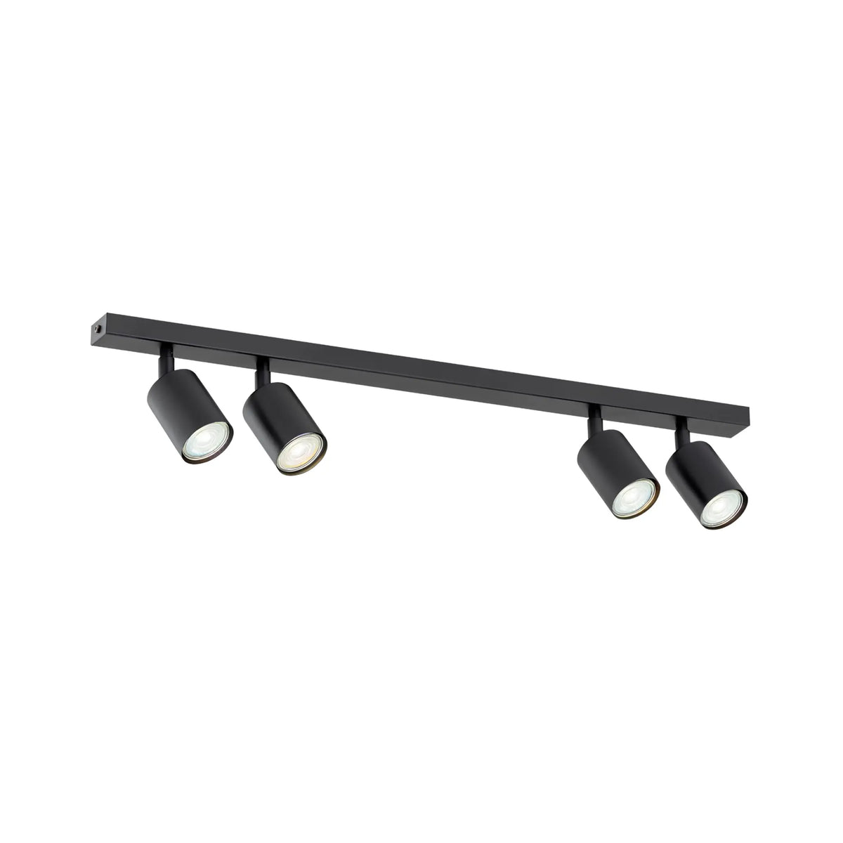 Emibig Flash Taklampa 4-ljus 70x4 cm, Svart
