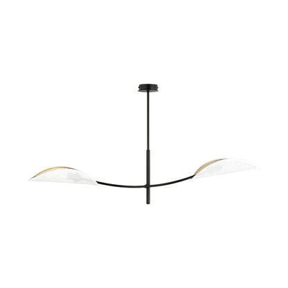 Emibig Lotus Taklampa 2-ljus 103x11 cm, Svart/Vit