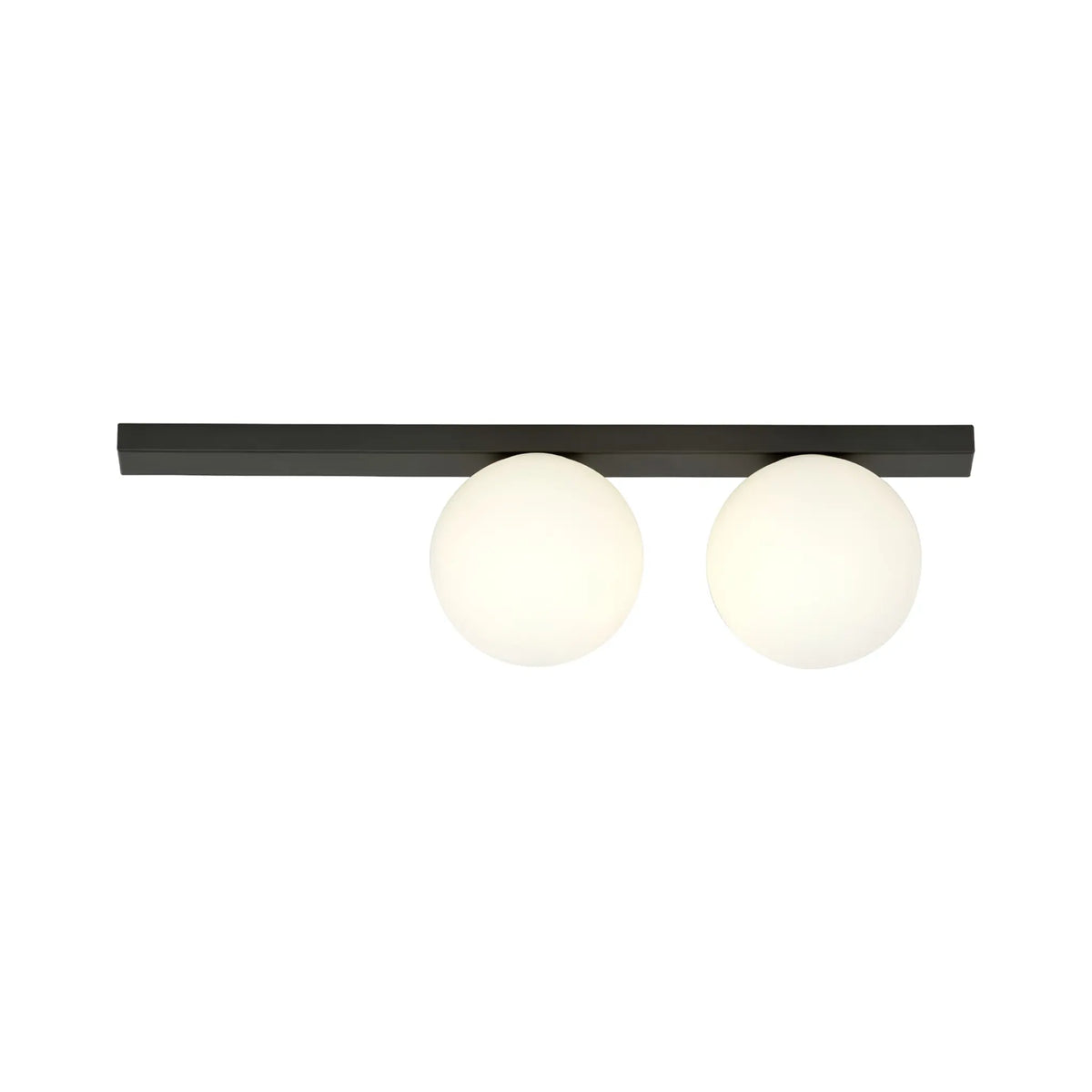 Emibig Fit Taklampa 2-ljus 60x14 cm, Svart