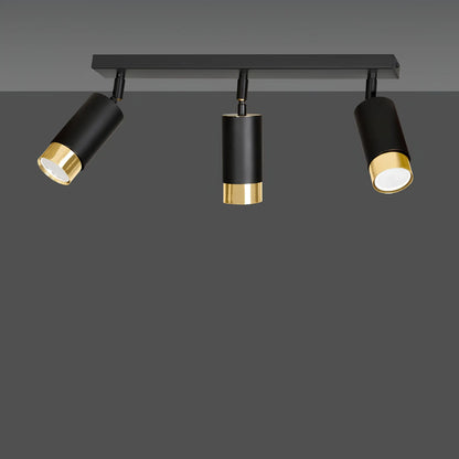 Emibig Hiro Taklampa 3-ljus 45x6 cm, Svart/Guld