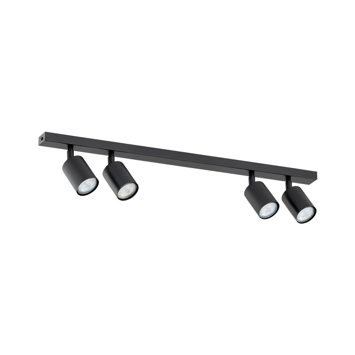 Emibig Flash Taklampa 4-ljus 70x4 cm, Svart
