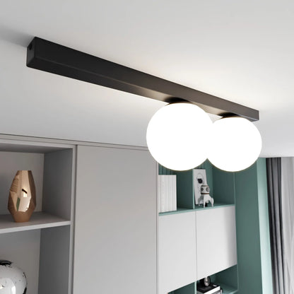 Emibig Fit Taklampa 2-ljus 60x14 cm, Svart