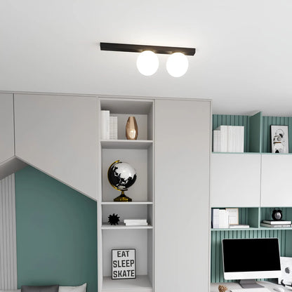 Emibig Fit Taklampa 2-ljus 60x14 cm, Svart