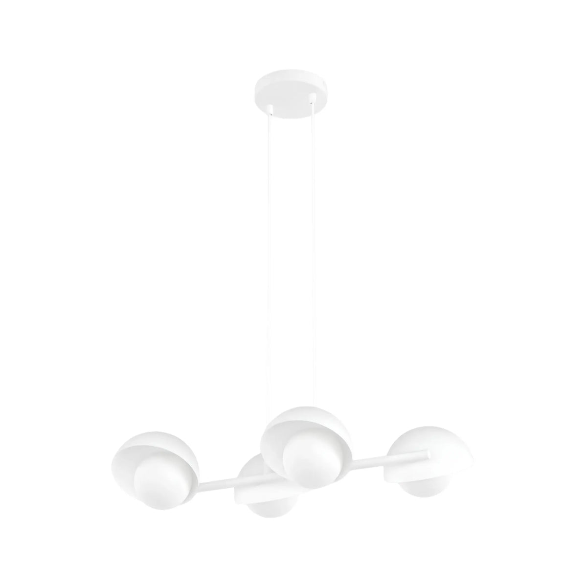Emibig Boom Pendellampa 4-ljus 60x32 cm, Vit