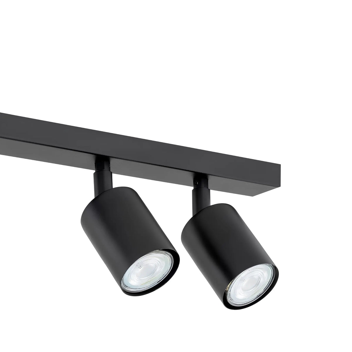 Emibig Flash Taklampa 4-ljus 70x4 cm, Svart