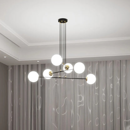 Emibig Ognis Pendellampa 6-ljus 90x75 cm, Svart