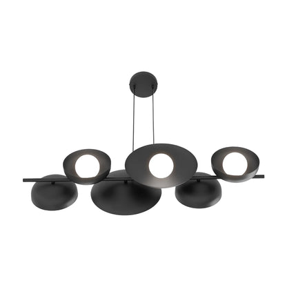 Emibig Volum Pendellampa 6-ljus 100x23 cm, Svart