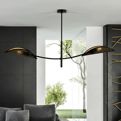Emibig Lotus Taklampa 2-ljus 103x11 cm, Svart