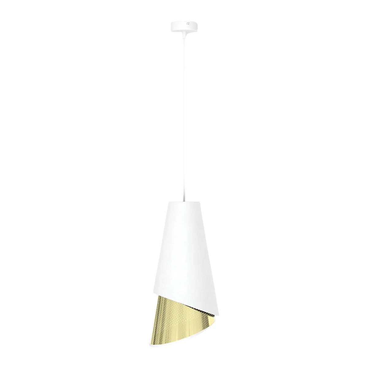 Emibig Moda Pendellampa Ø20 cm, Vit/Guld