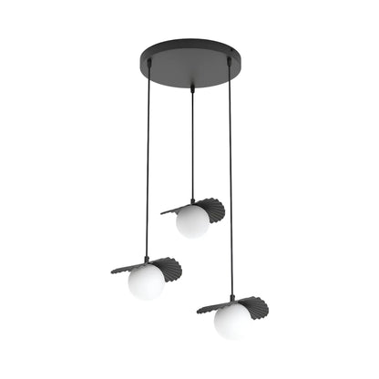 Emibig Flora Pendellampa 3-ljus Ø42 cm, Svart