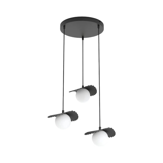Emibig Flora Pendellampa 3-ljus Ø42 cm, Svart