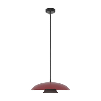 Emibig Babel Pendellampa Ø30 cm, Vinröd/Svart