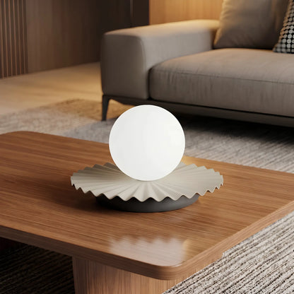 Emibig Umbra Bordslampa 20x13 cm, Beige/Svart