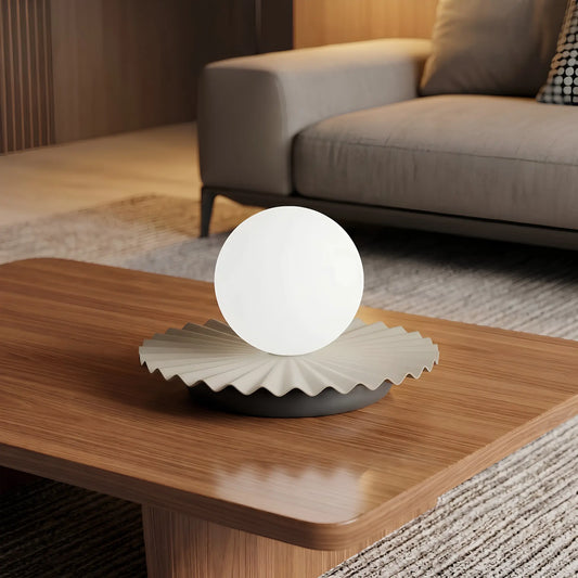 Emibig Umbra Bordslampa 20x13 cm, Beige/Svart