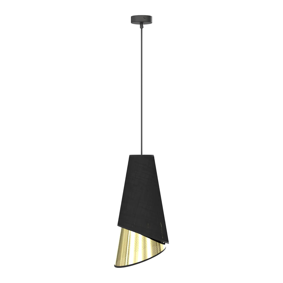Emibig Moda Pendellampa Ø20 cm, Svart/Guld