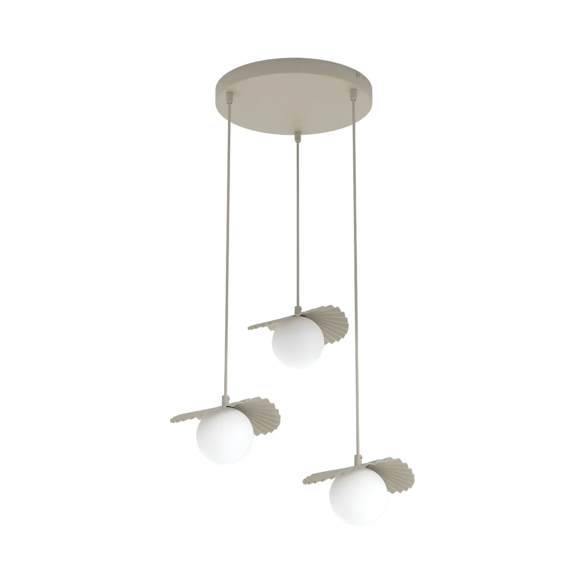 Emibig Flora Pendellampa 3-ljus Ø42 cm, Beige