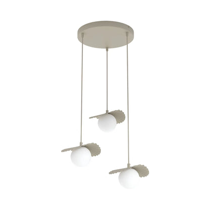 Emibig Flora Pendellampa 3-ljus Ø42 cm, Beige