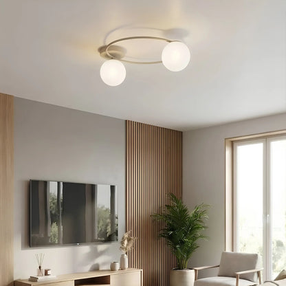 Emibig Sopra Taklampa 2-ljus Ø47 cm, Beige