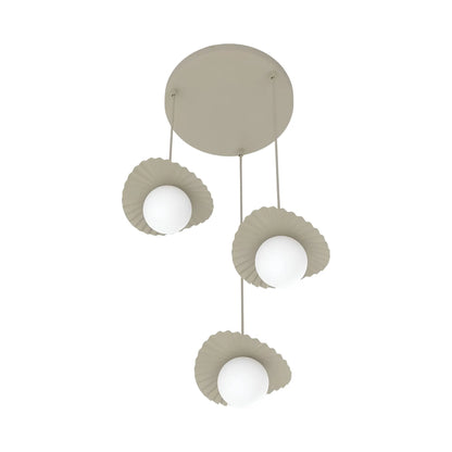 Emibig Flora Pendellampa 3-ljus Ø42 cm, Beige