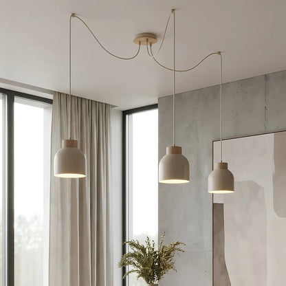 Emibig Kru Pendellampa 3-ljus, Beige