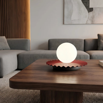 Emibig Umbra Bordslampa 20x13 cm, Vinröd/Svart