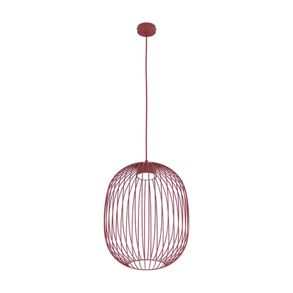 Emibig Mantra Pendellampa Ø33 cm, Vinröd