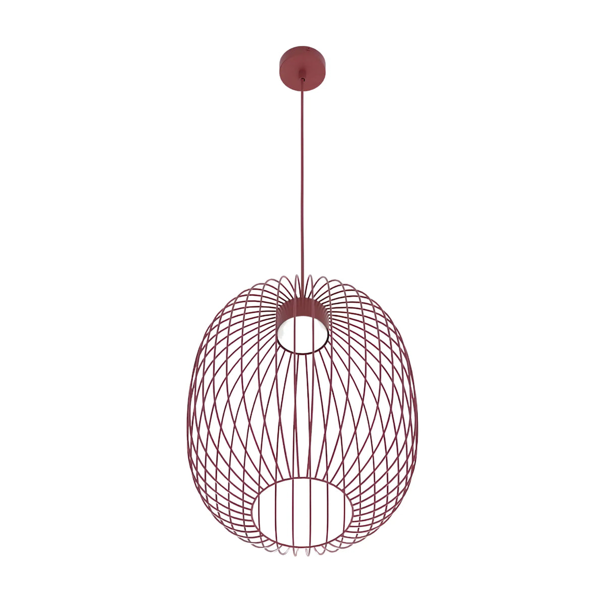 Emibig Mantra Pendellampa Ø33 cm, Vinröd