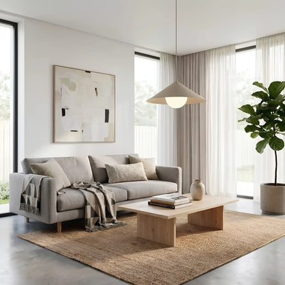 Emibig Mono Pendellampa Ø40 cm, Beige