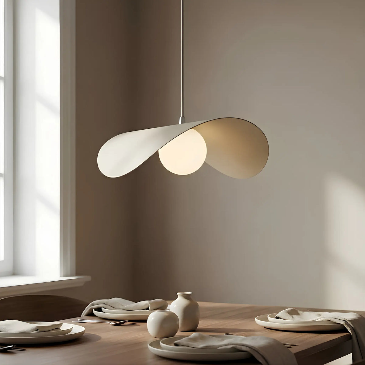Emibig Ritual Pendellampa Ø40 cm, Beige