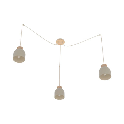 Emibig Kru Pendellampa 3-ljus, Beige