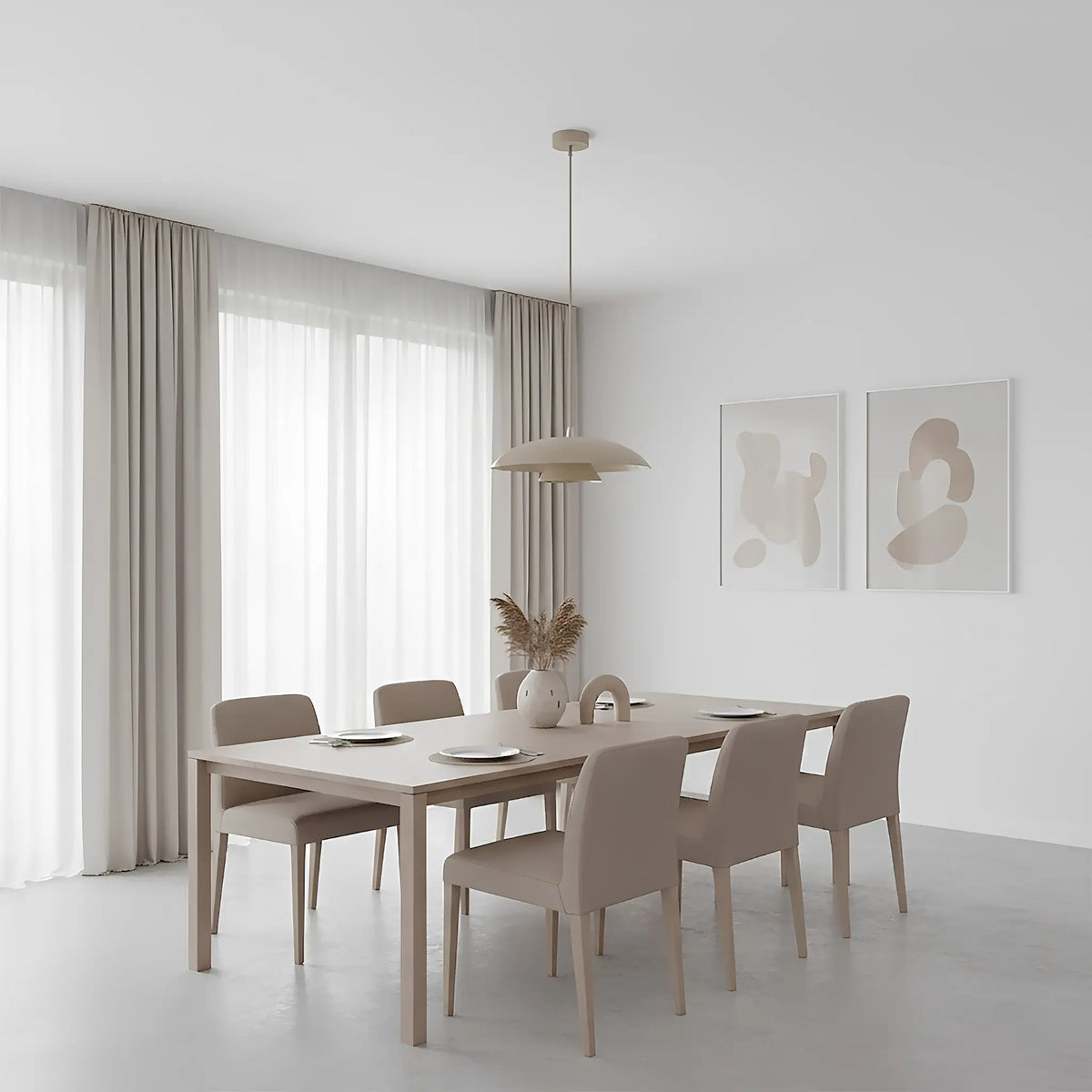 Emibig Babel Pendellampa Ø30 cm, Beige