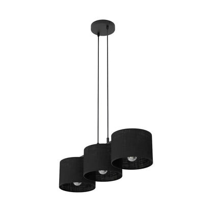 Emibig Eco Pendellampa 3-ljus 70x20 cm, Svart