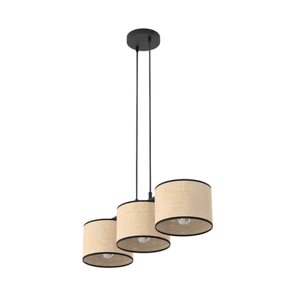 Emibig Eco Pendellampa 3-ljus 70x20 cm, Svart/Rotting