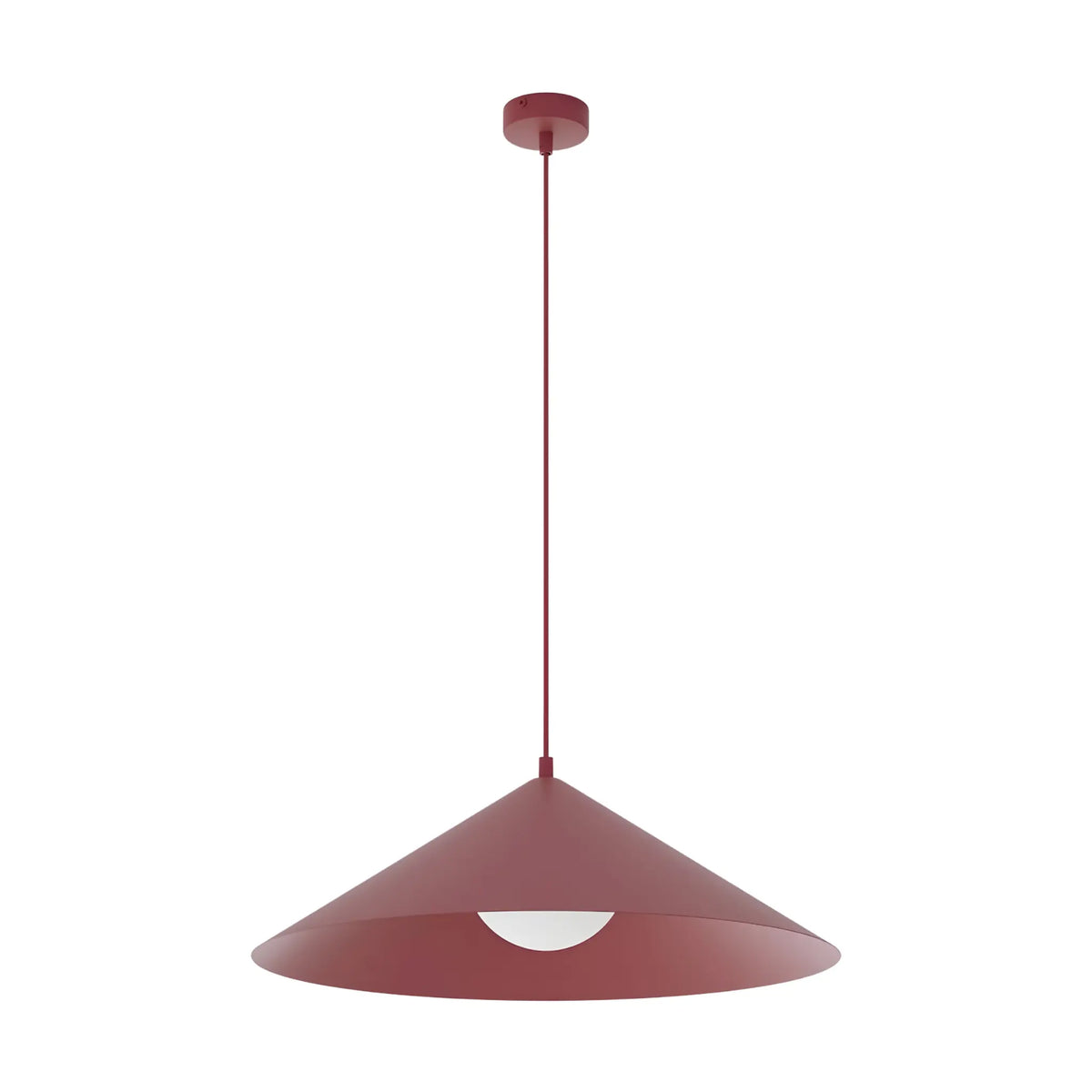 Emibig Mono Pendellampa Ø50 cm, Vinröd