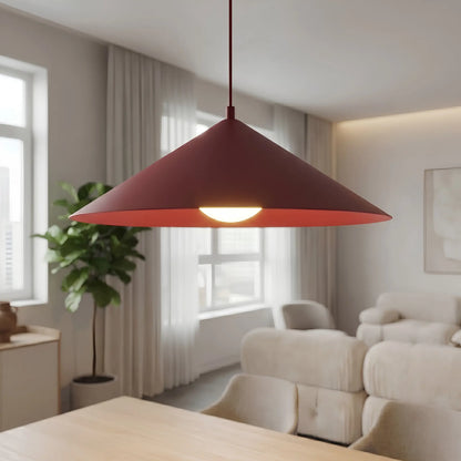 Emibig Mono Pendellampa Ø50 cm, Vinröd